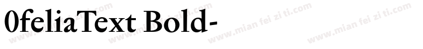 0feliaText Bold字体转换